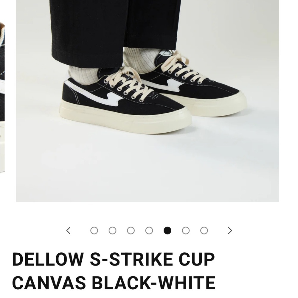 Dell S-Strike Canvas Sneakers - Black and White